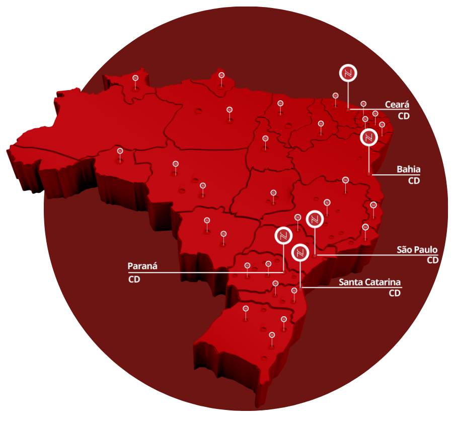 Mapa de cobertura New Glass